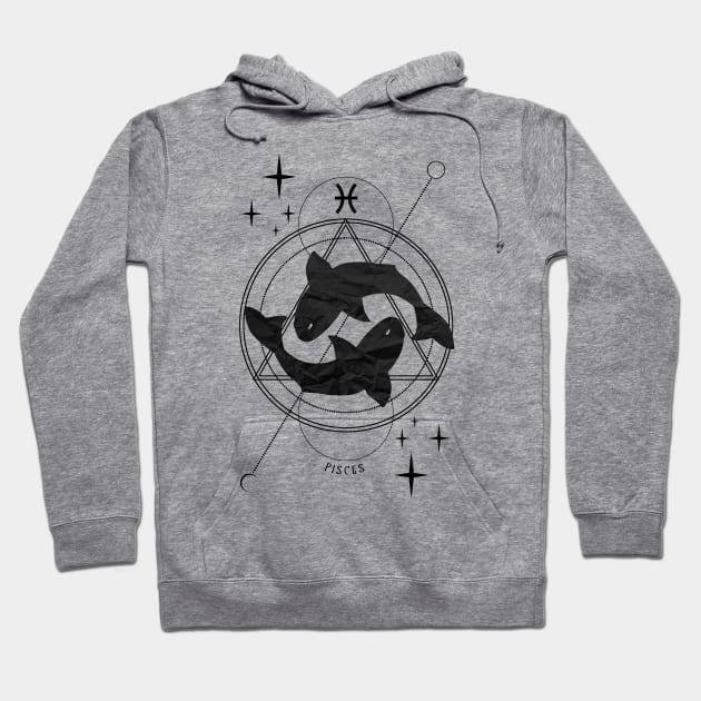 Zodiac, Pisces, Astrology, Star sign, Stars Hoodie by Strohalm